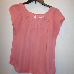 LC Lauren Conrad Pleated Front Top Size Medium